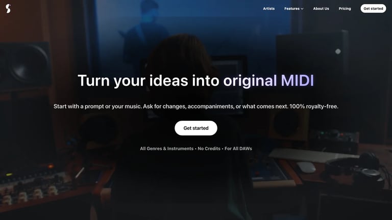 Staccato website homepage screenshot