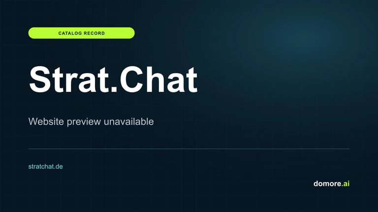 Strat.Chat catalog placeholder — website preview unavailable