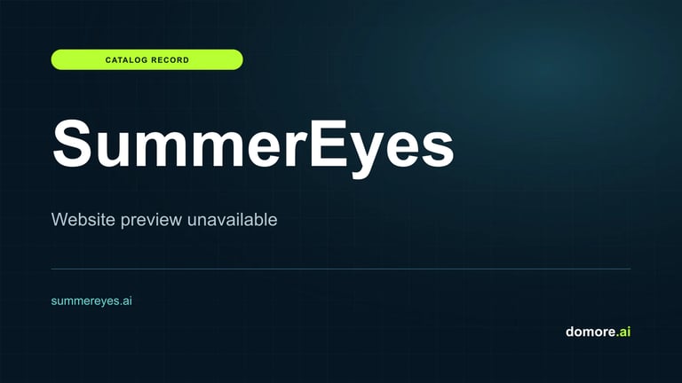 SummerEyes catalog placeholder — website preview unavailable