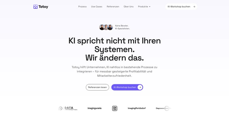 Totoy website homepage screenshot