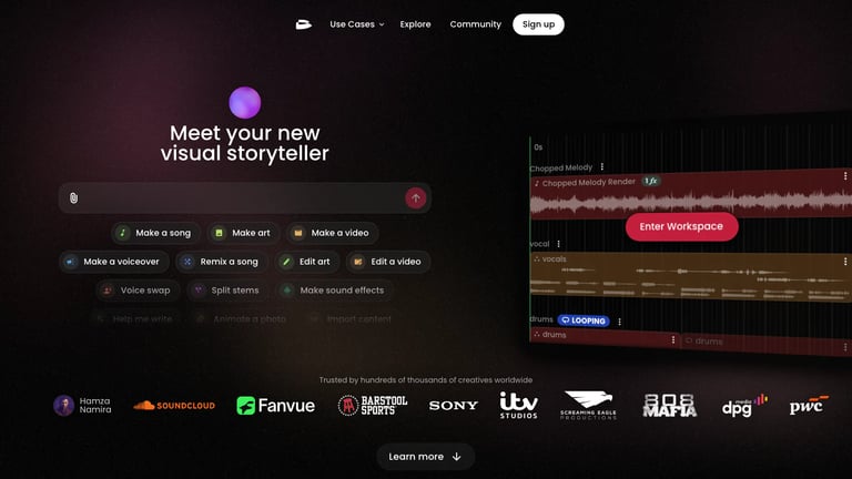 TwoShot website homepage screenshot