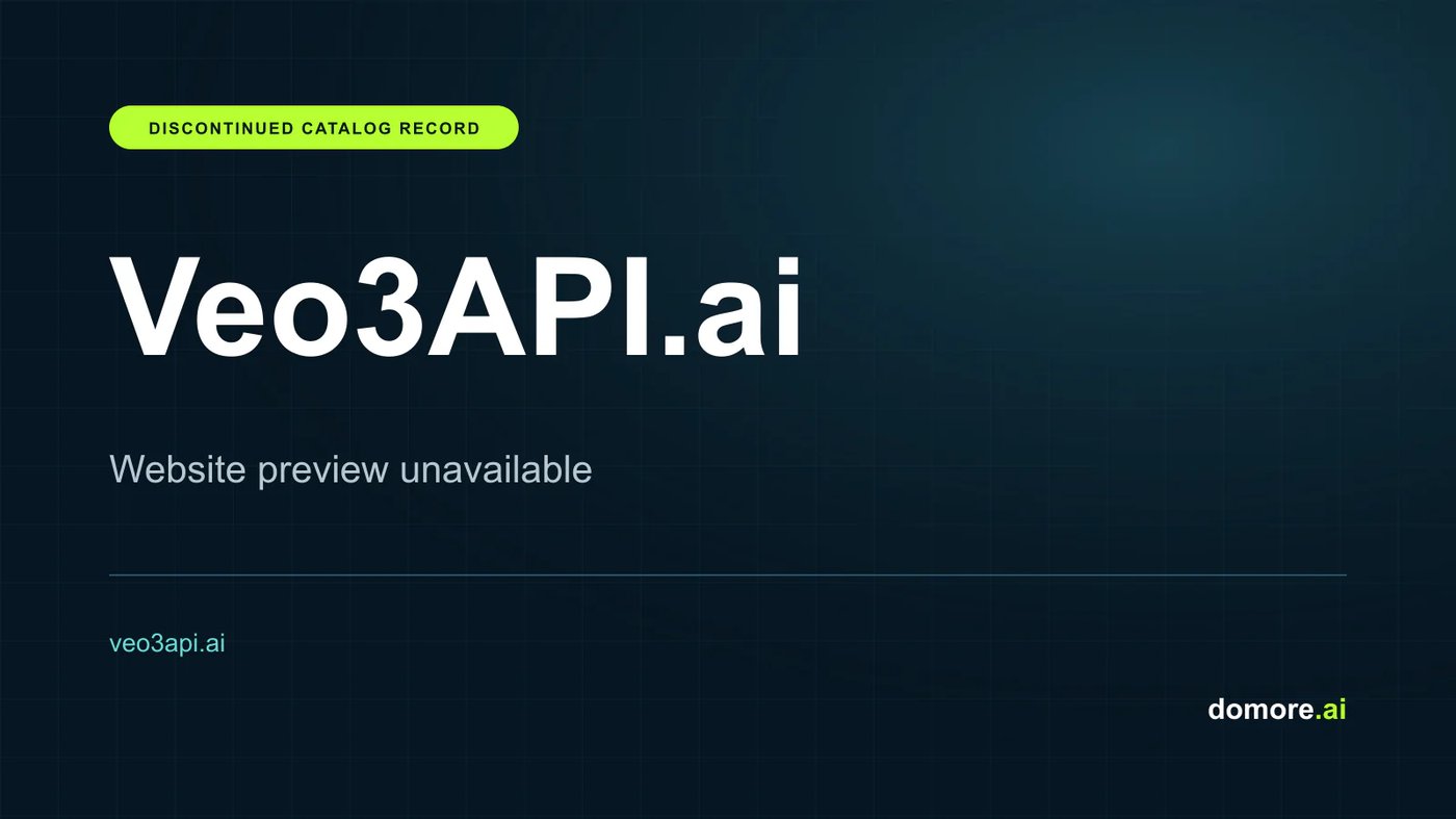 Veo3API.ai catalog placeholder — website preview unavailable