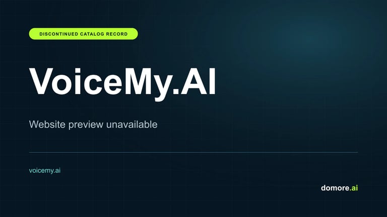 VoiceMy.AI catalog placeholder — website preview unavailable