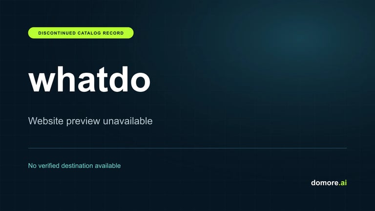 whatdo catalog placeholder — website preview unavailable