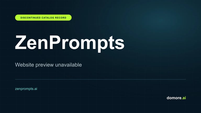 ZenPrompts catalog placeholder — website preview unavailable